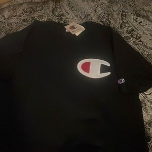 Brand New Champion Black Tshirt Men size 2XL